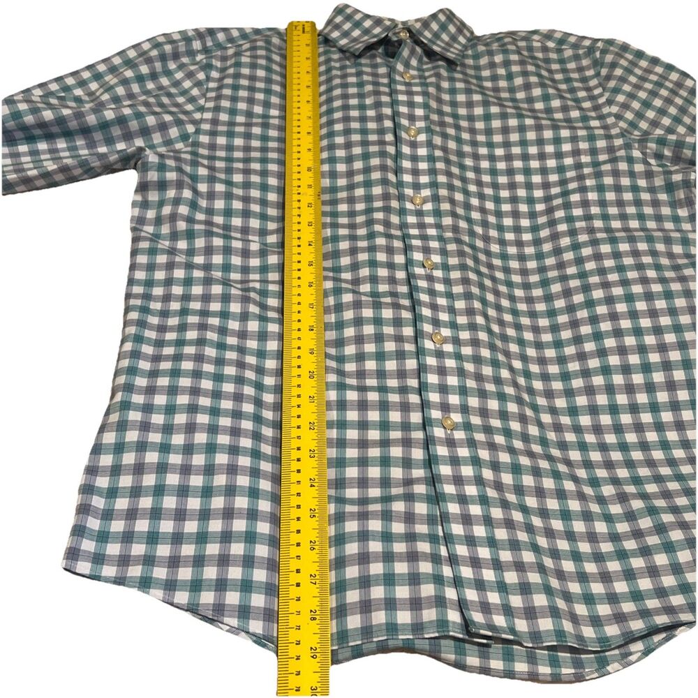 Jos A Bank Travelers Collection Tailored Fit Plaid Button Down Shirt Mens Medium - Picture 5 of 7